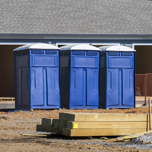 are there any restrictions on where i can place the porta potties during my rental period in Alum Bridge West Virginia